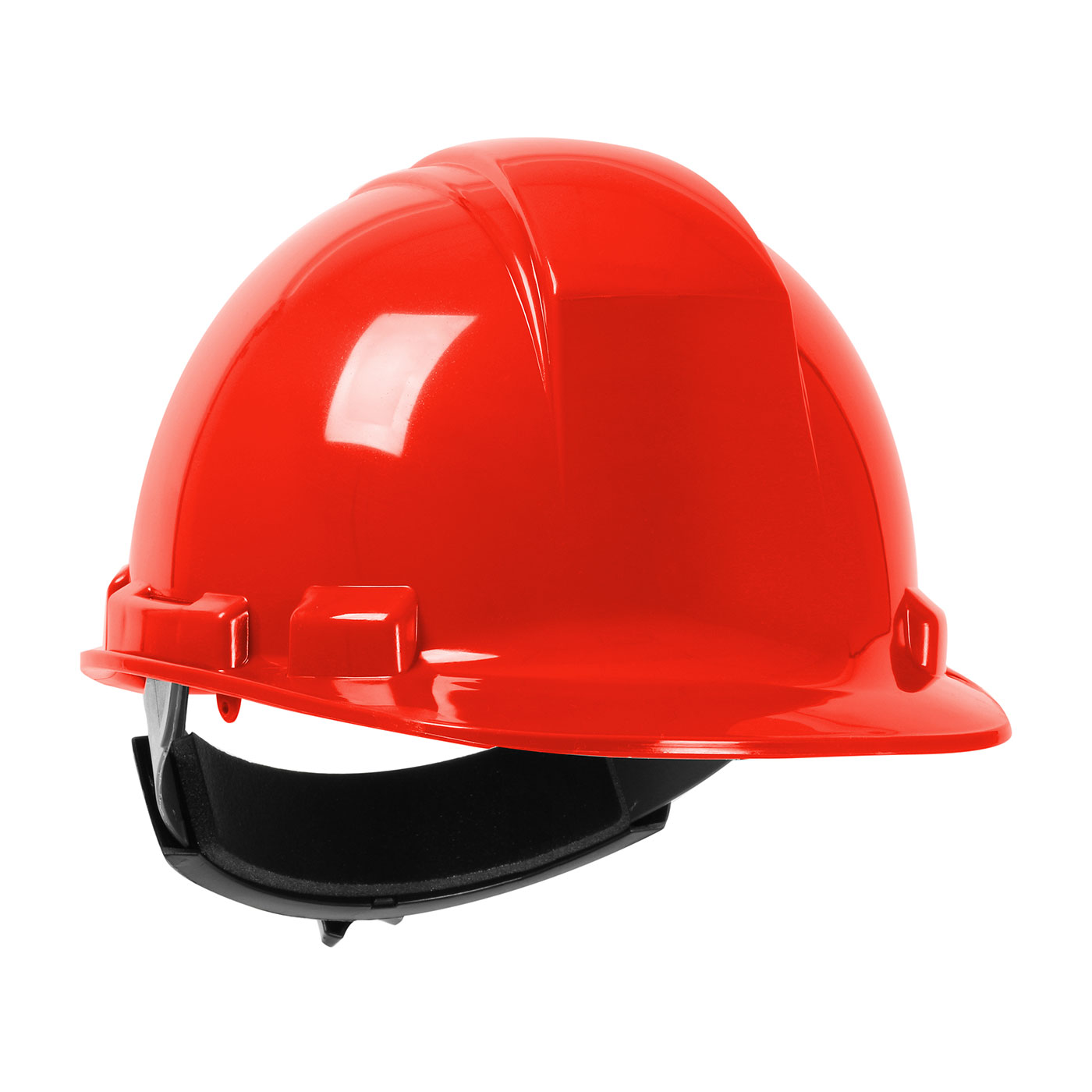 280-HP241R PIP® Dynamic Whistler™ Cap Style Hard Hat with HDPE Shell, 4-Point Textile Suspension and Wheel Ratchet Adjustment  - Red